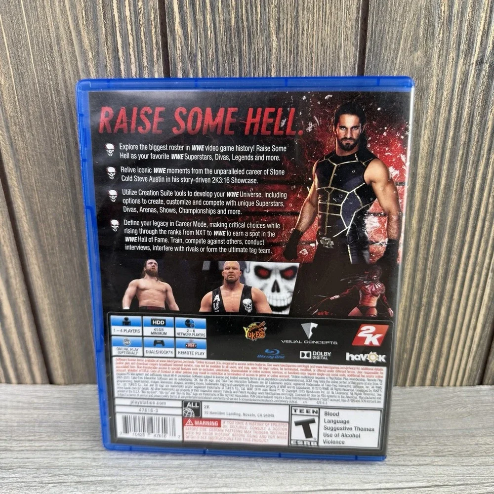 WWE 2K16 - Playstation 4 Tested Working